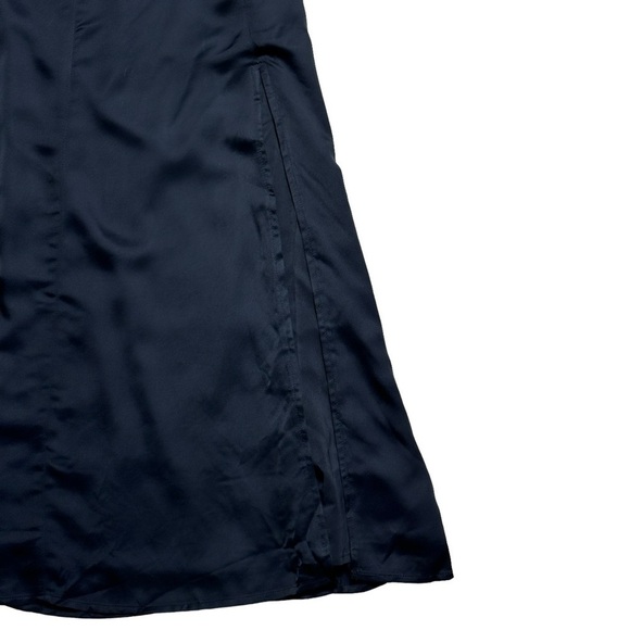 For Love & Lemons Black Satin Yori Midi Dress US M - Picture 5 of 10